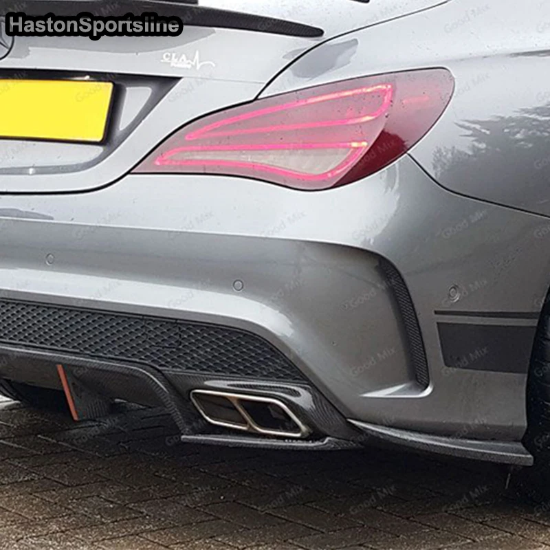 Разветвитель для заднего бампера Mercedes Benz CLA W117 CLA250 CLA260 CLA45 AMG 2013 ~ 2016|bumper splitter|splitter