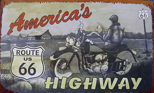 American's HIGHWAY - ROUTE 66 мужской Фотофон табличка бар паб винтажный Ретро Настенный
