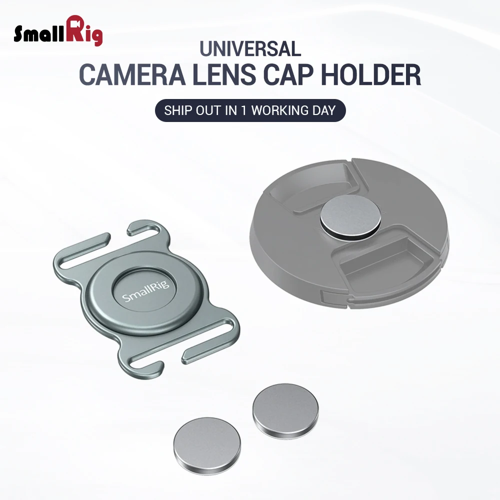 

SmallRig DSLR Camera Clamp Camera Lens Cap Holder Prevent the Lens Cap from Losing 2461