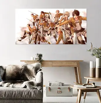 

[Self-Adhesive] 3D Attack On Titan 361 Japan Anime Wall Stickers Mural Decal Wall Murals AJ WALLPAPER Belly