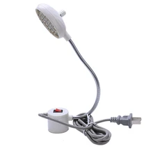Швейный машинный светильник 19 светодиодный регулируемый светильник с гибким креплением, магнитная Базовая лампа, гибкая Монтажная лампа для рабочего стола, штепсельная вилка стандарта США