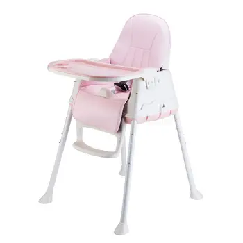 

Baby's Dining Chair Children's Dining Table Chair Dining Table Removable Chair 1-3-0 Year Old 2 Baby Chair With Wheels
