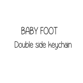 

Customized Key Chain Baby Stats Keyring Newborn Birthday calendar Keychain Footprint Engraved