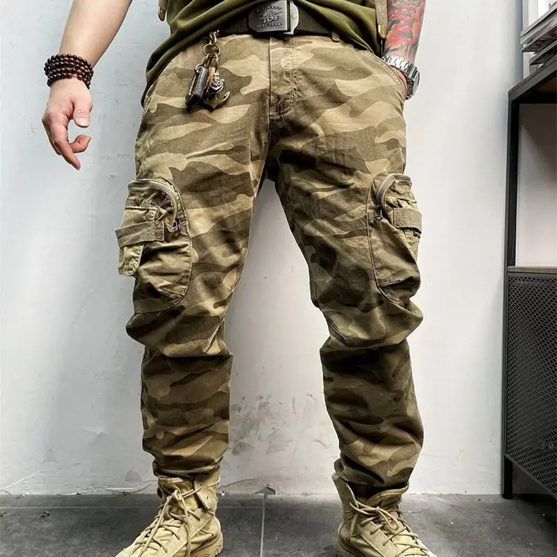 Cargo Pants Men Outdoors Camouflage Pants Multi Pocket Outdoor Sport Speed Casual Trousers men cargo pants