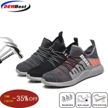 Мужская обувь с защитой от проколов, сертифицированная CE, Мужская Уличная Нескользящая дышащая защитная Рабочая обувь со стальным носком