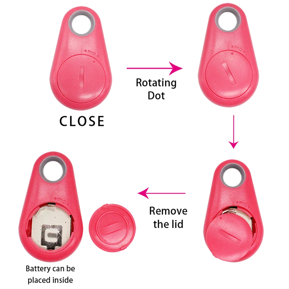 Mini Anti-lost Keychain Smart Tag Bluetooth Finder Device GPS Bi-Directional Alarm Tracker Phone Wallet Pet Child Key Locator