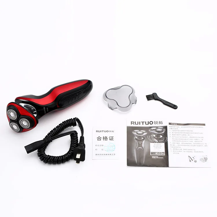 

RS330 Three Cutter Head Electric Shaver Multi-functional USB Rechargeable Beard Knife Three-in-One Shaver Wholesale