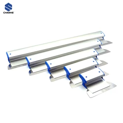Drywall skimming espátulas lâmina 5 conjunto 7 "10" 16 "24" 32 "lâminas de alumínio extrudido construção de aço inoxidável tampões de extremidade de alto impacto