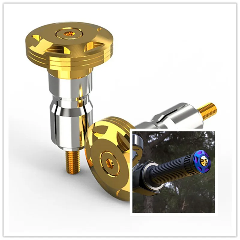 2 шт. мотоциклетные руль заглушки для рукоятки Ручка бар концы вилка Антивибрационная ЧПУ Алюминиевый сплав для грязи велосипед аксессуары