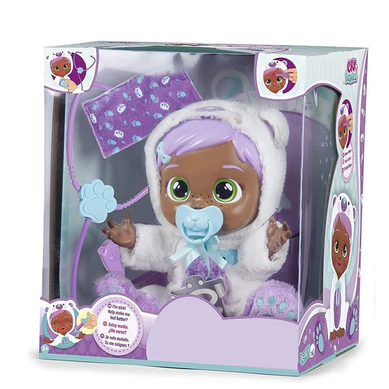 Chorar bebês 14 polegada ela chorar lágrimas simulação bebês com garrafa lols boneca brinquedo pearly fica doente e se sente melhor sonhador pegasus