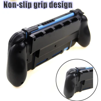 

Comfortable Ergonomic Nintend Switch NS Accessories Grip Case Gripstand with 5 Game Cards Storage Gaming Hand Grip Silicone case