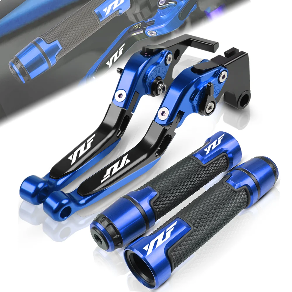 New Brake Clutch Lever And handle grips For 2002 2003 YAMAHA YZF R1 2002-2003