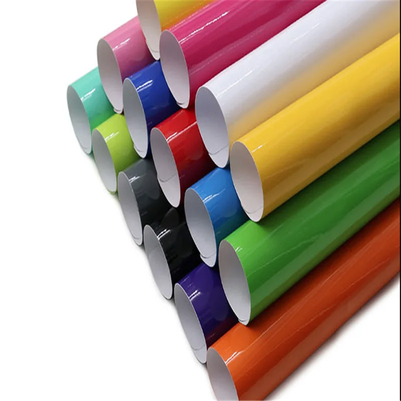 

Bright Glossy Vinyl Car Decal Wrap Sticker Black White Gloss Film Wrap Retail For Hood Roof Motorcycle Scooter Car Truck Styling