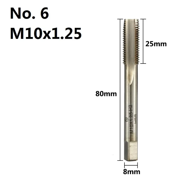 M10 Color : 3pcs M10x1.5 M4 M3 M12 Drill bit M3.5 M6 M5 XFXCH 3pcs Manual Thread Tap Set High Speed Steel Wire Taper Metal Wire Tap Drilling Machine Manual Tap M2 M8 