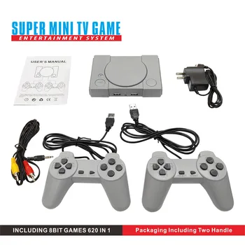 

TV Game Console Classic 8-bit PS1 Mini Vedio Game Console built in 620 games dual players Retro Game Console