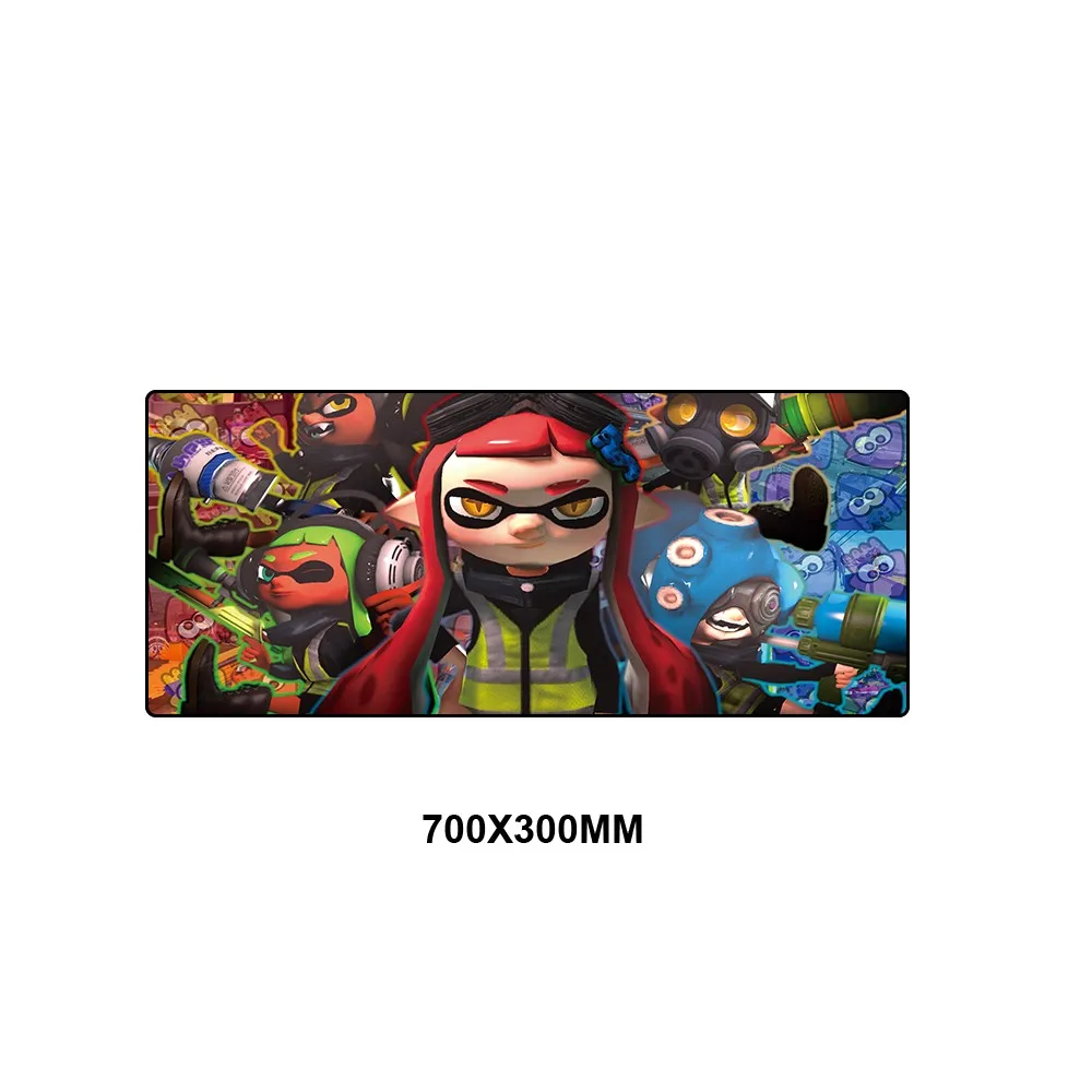 PSZS-012 Splatoon большой игровые коврики аниме геймер Мышь коврик ковер для Мышь нескользящей шипованной резиновой коврик для мыши Компьютерная клавиатура Мышь хлопковые носки для - Цвет: PSZS-012
