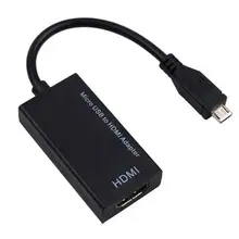 1080P MHL HDTV кабель Micro USB 2,0 к HDMI адаптер для Android Micro USB к HDMI конвертер адаптер для HDTV ТВ дисплей