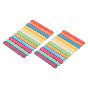 

24Pcs Colorful Sturdy Graffiti Chalk Washable Chalks Teachers Kids