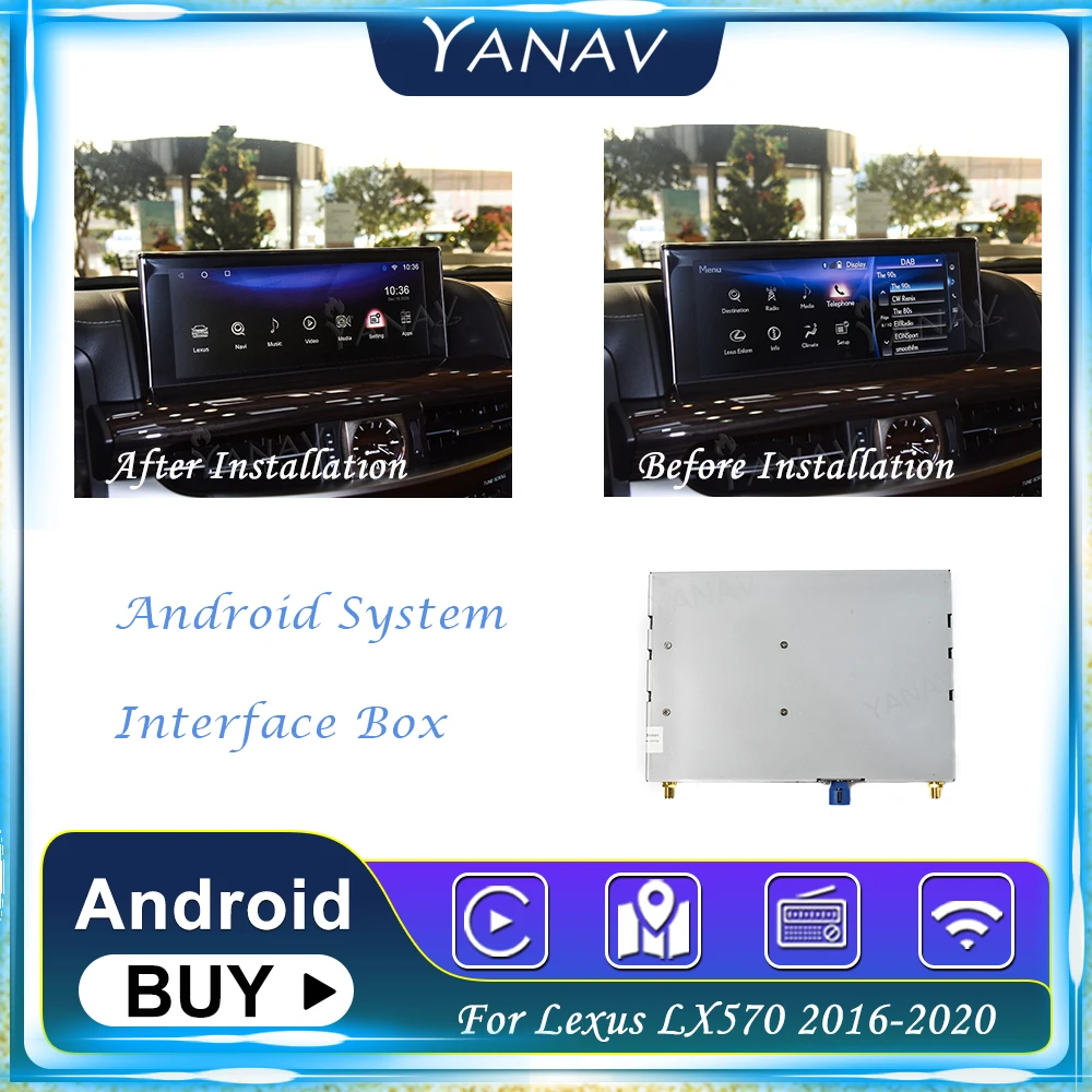 CarRadioInterfaceBoxForLexusLX57020162020CarAudioDecoding