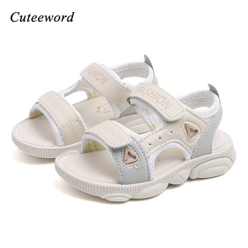 

2020 Summer New Children Shoes for Girls Sports Sandals Casual Kids Beach Shoes Letters Printed Non-slip Soft Sole Girls Sandals