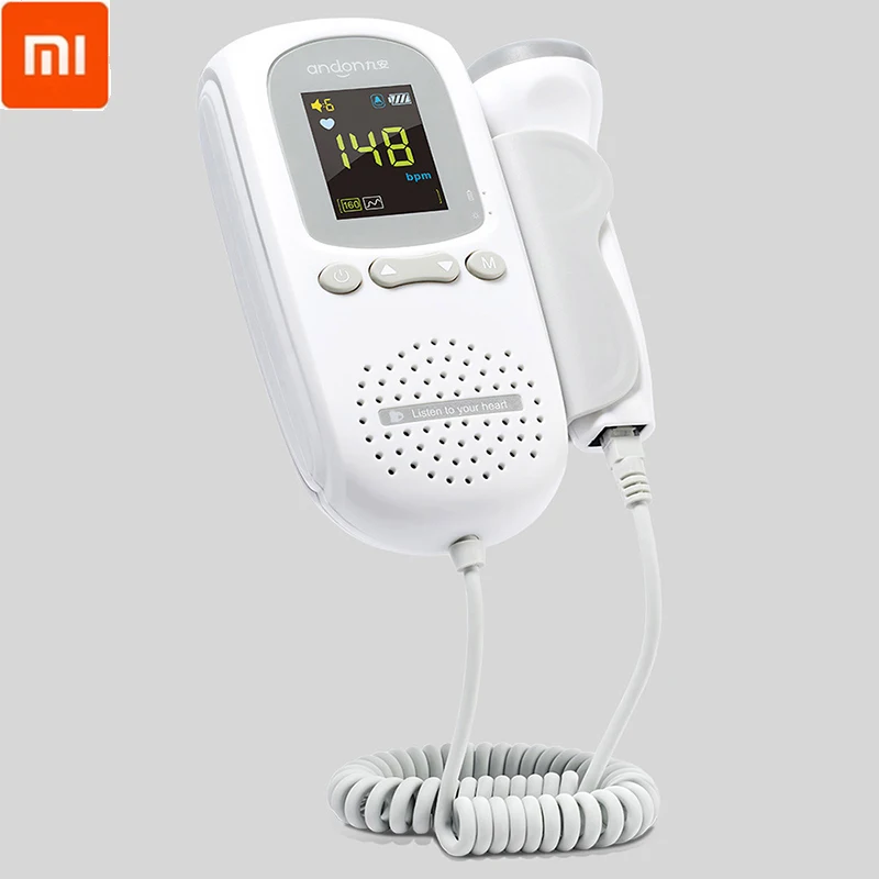 

Xiaomi Mijia Ultrasonic Doppler fetal heart rate Detector Portable Home Radiationless Baby Heart Rate Monitor Tester Tool
