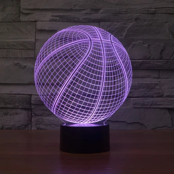 

Creative 3D LED Birthday Gift Basketball Night Lights USB Touch Lamp Kids Bedroom Sleep Lighting Table Lamp For Home Decoration