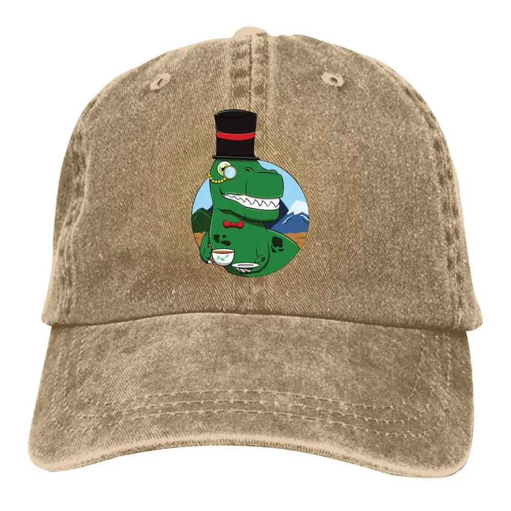 TSDFCTea Rex Women Men Double Buckle Adjustable Cowboy Personality Retro Cowboy Hat