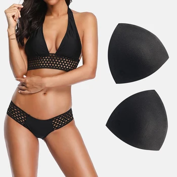 

Women Triangle Cups Bikini Sports Bra Pad Chest Push Up Insert Foam Pads For Swimsuit Padding Accessories