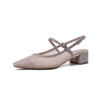 

Korea's new summer women's sandals mesh breathable sandals ankle strap fashion high-end quality women's shoes