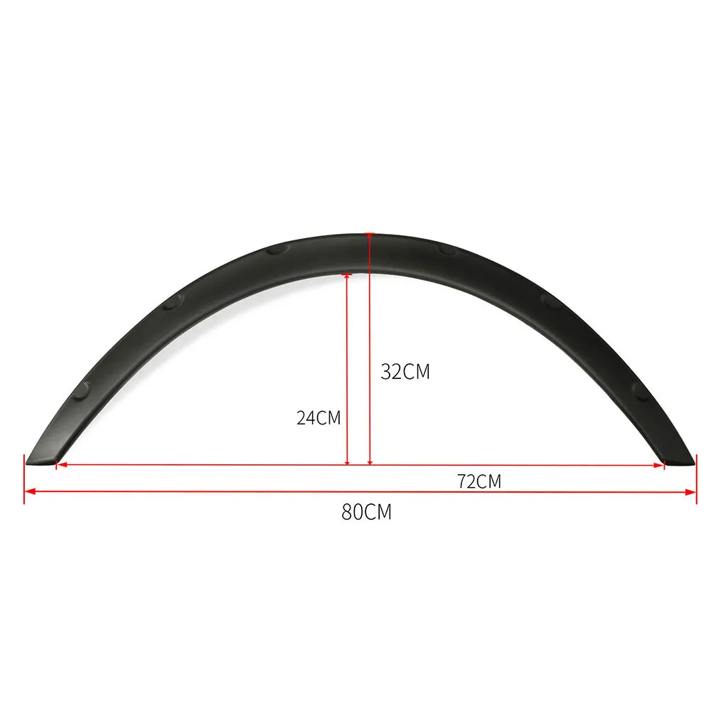 4 шт. Универсальный гибкий расширитель крыла автомобиля дополнительные расширенные Декоративные Колеса бровей тела колеса арки защита арки колеса