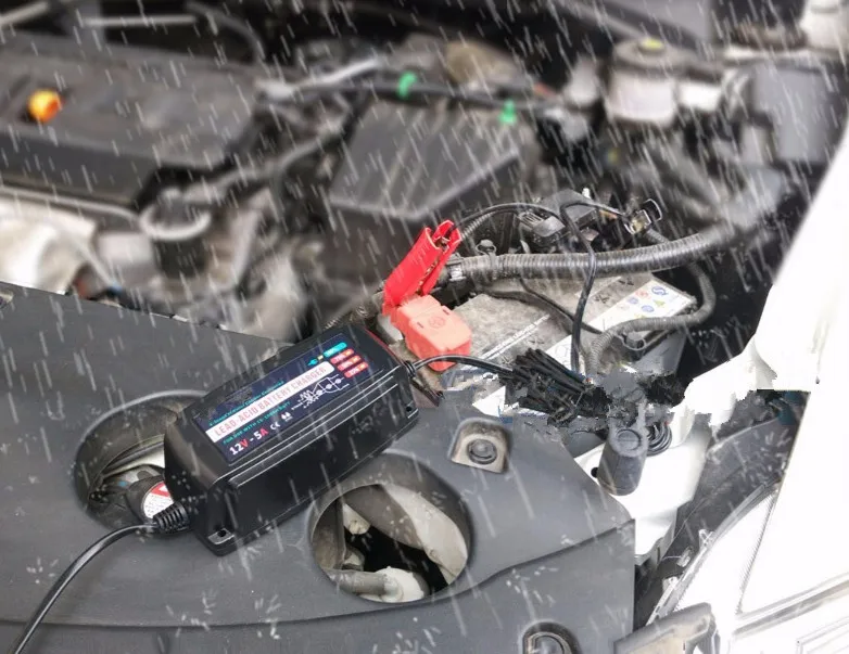 12V 5A Автоматическая умная Батарея Зарядное устройство, сопровождающий и Desulfator для свинцово-кислотных батарей, Водонепроницаемый автомобиля Батарея Зарядное устройство