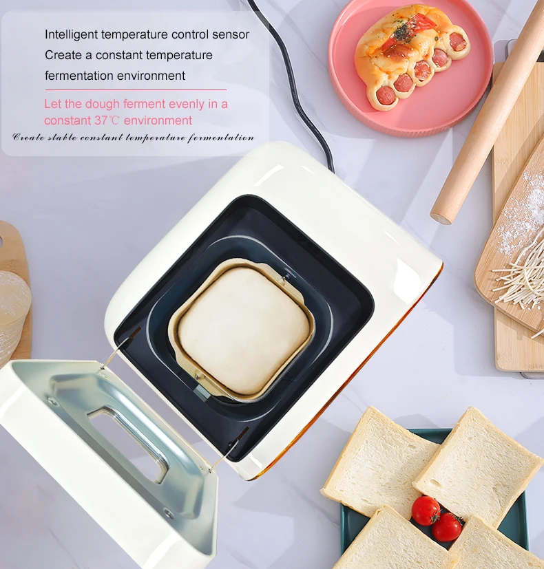 DMWD Visible Automatic Multifunctional Mini Bread Maker Intelligent Electric Yogurt Cake Bread Toast Baking Machine Makers