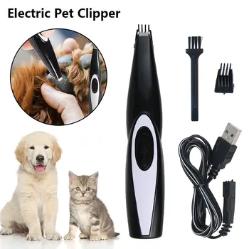 

Professional Pets Hair Trimmer USB Rechargeable Pet Foot Hair Trimmer Dogs Cats Pet Hair Clipper Grooming Kit Paw Shaver Clipper