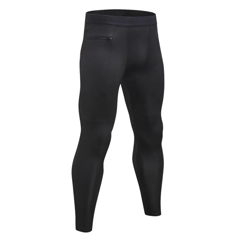 Однотонные легинсы для бега Мужской, футбол тренировочные брюки фитнес спортивные Леггинсы мужские спортивные брюки для бега