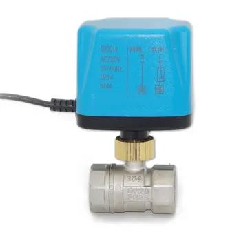 

Motorized Ball Valve 2 Way Electric Ball Valve for Water Controller Normally Closed/Open AC110-220V DC12-24V Stainless steel