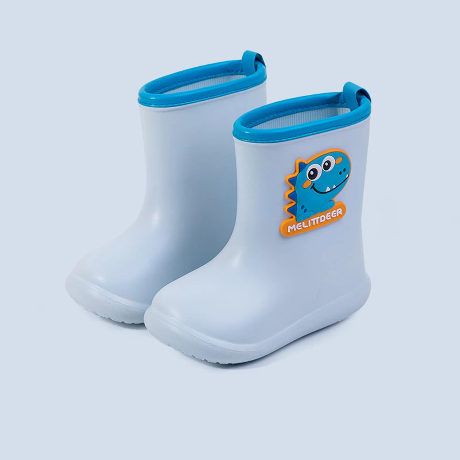 Botas de lluvia niños y niñas, botas de goma de dinosaurio felpa, cálidas de PVC, impermeables, zapatos de agua para bebés, nueva venta|Botas| AliExpress