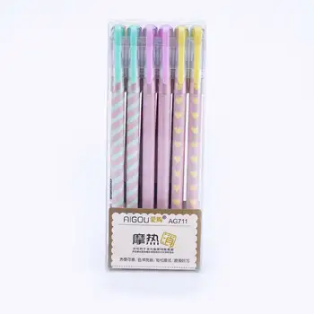 

12Pcs/Lot Erasable Pens Washable Handle Blue Erasable Gel Pen Refill Rod School Writing Stationery Cute Pen Tool Gift Suit