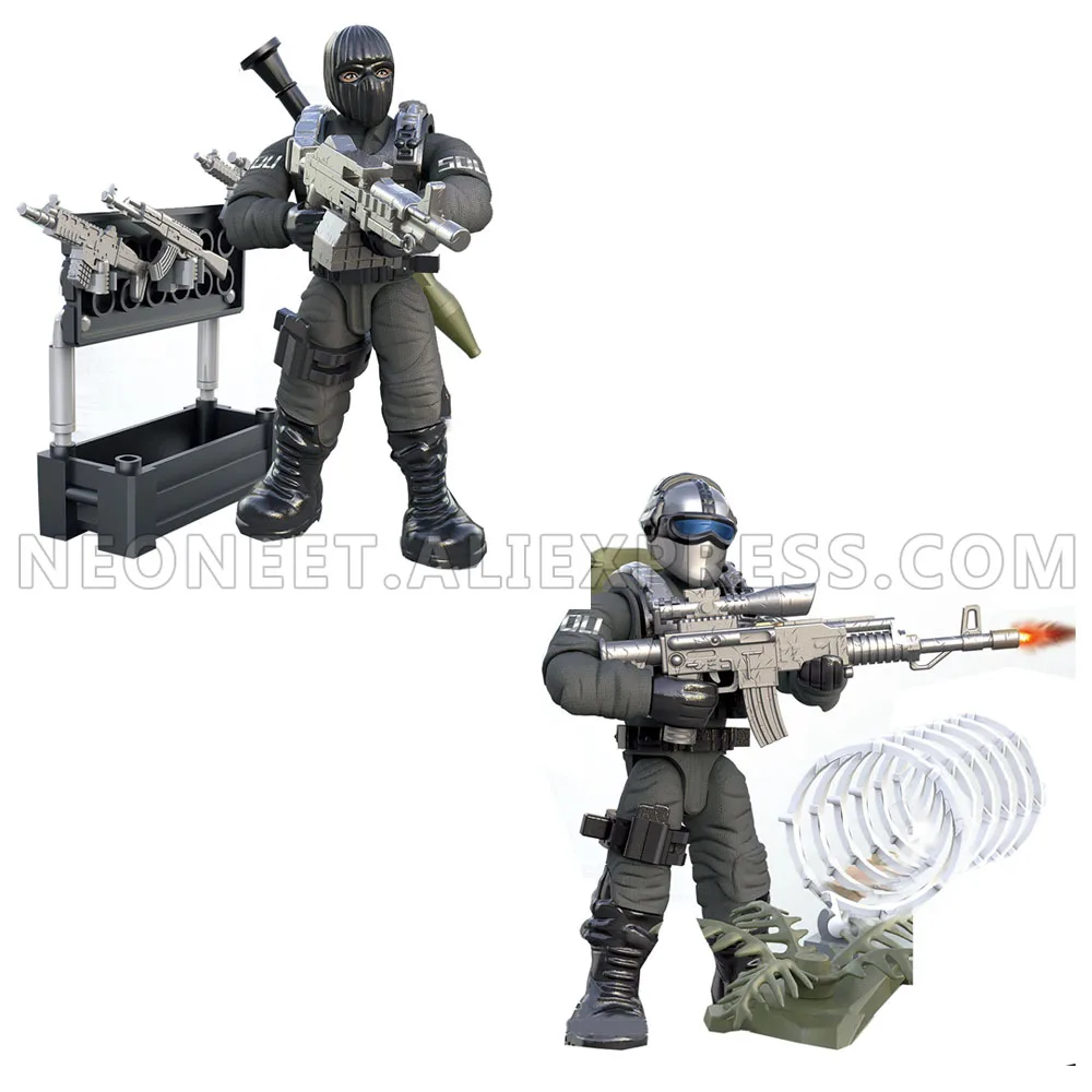 City Counter-Terrorism Swat Figures Building Blocks Mega Modern Military Soldier Super Police Corps Minifigs Weapons Toys Gifts 4 City Counter-Terrorism Swat Figures Building Blocks Mega Modern Military Soldier Super Police Corps Minifigs Weapons Toys Gifts 4