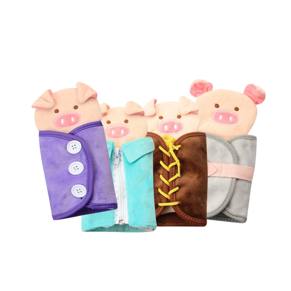 Dressing Clothes Toy Educational Pig Model for Baby Wearing Fun Toys Intellectual Ability Practice | Игрушки и хобби