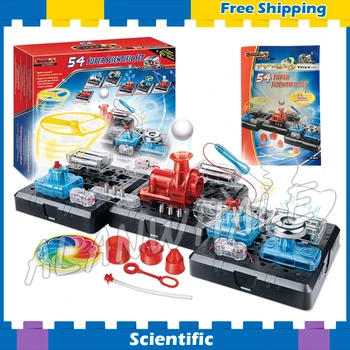 

54 Multi Experiments Physics Science Set Super Scientific Kits Floating Ball Bubbles Vacuum Gifts Model Building Boys Kid Toys