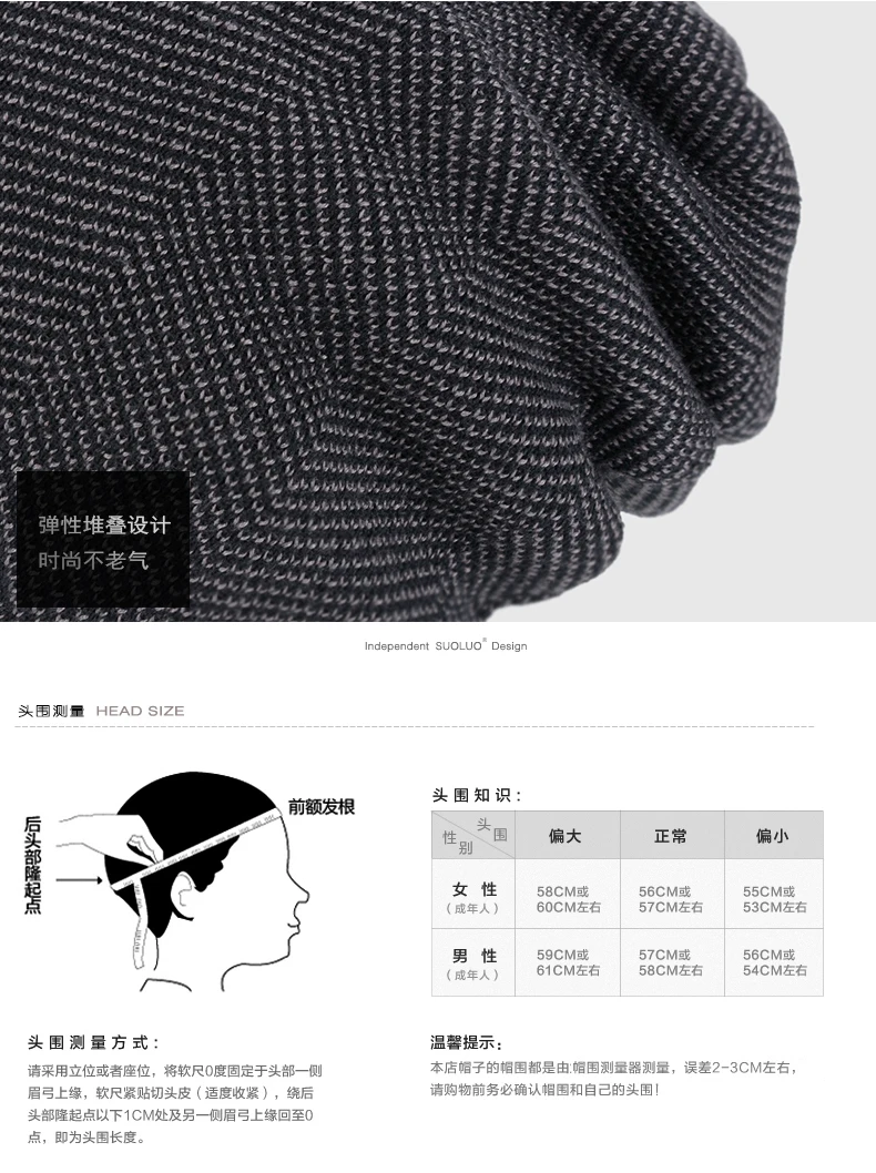 Новая модная мужская зимняя шапка-монохромная вязаная Повседневная шерстяная шапка Смешанная прядильная хлопковая шерстяная шляпа брендовая уличные шляпы