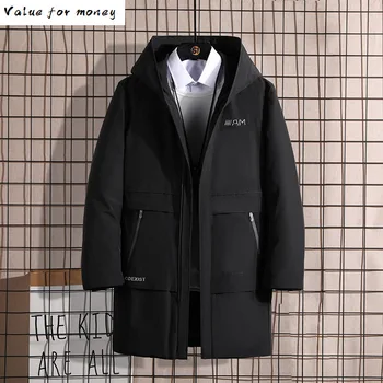 

of Brand men's 2020 new white duck down 90 men down jacket more male hooded Y968 warm coat