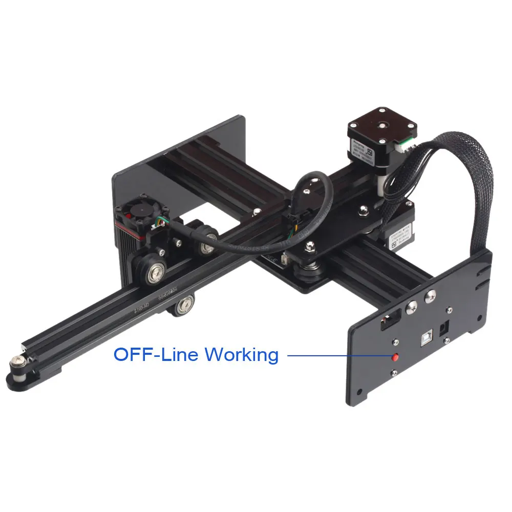 Лазерный гравировальный станок с ЧПУ 7 Вт DIY мини-фрезерный станок для резки древесины Настольный гравер для металла/дерева пластмассы