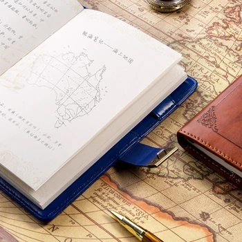 

Stationery With Lock Hard Cover Diary Notebook Sailor Vintage Leather Combination Students Notepad Writing Gift Journal Planner
