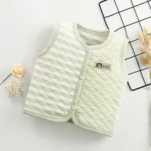 Детское платье без рукавов на весну; сезон осень-зима; хлопковый плотный теплый жилет для мальчиков жилет женский свитер для малышей, новорожденных, детей осенняя одежда
