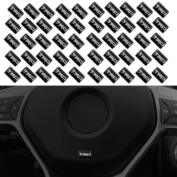 

50 PCS steering wheel 3D Small Sticker Wheel Sticker Auto Emblem Badge Decal For Toyota TRD CROWN REIZ COROLLA Camry VIOS