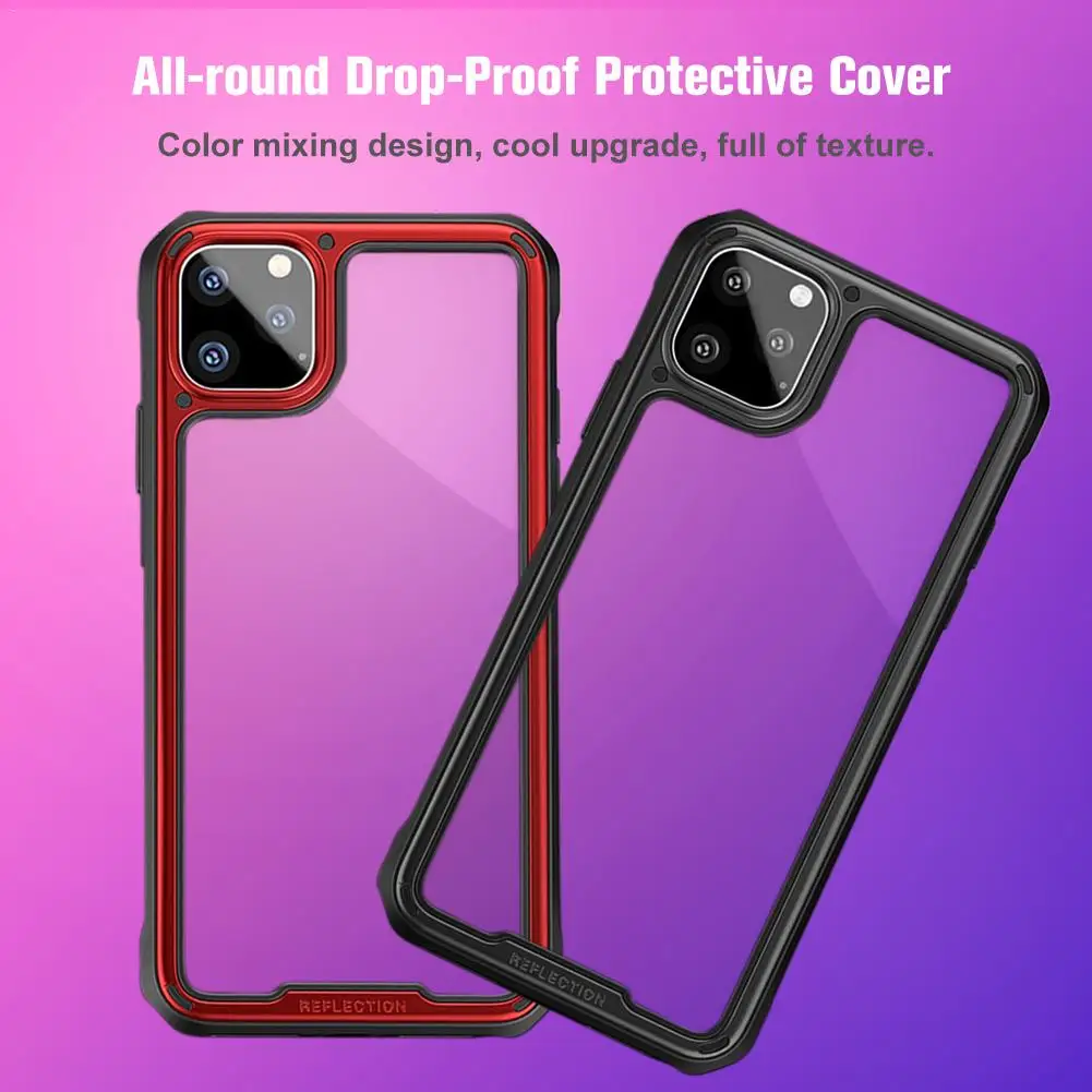 

Fashion Shockproof Bumper Transparent Silicone Phone Case For IPhone 11 /Pro /Pro Max Clear Protection Back Cover