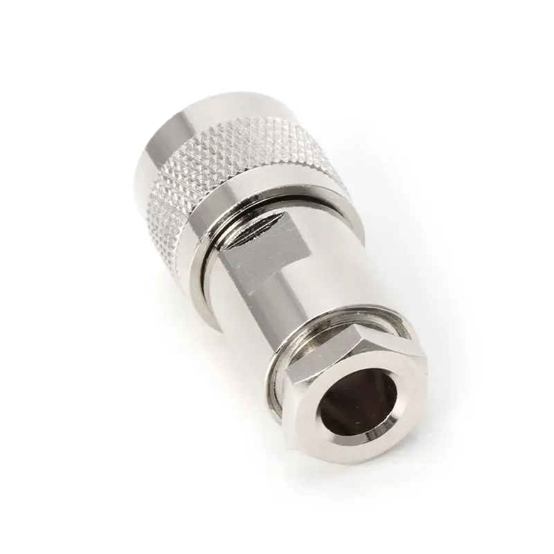 

Drop Shipping N Male Plug Clamp RF Connector Straight For RG5 RG6 5D-FB LMR300 Cable