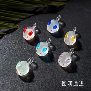 

Charms Rabbit Animal Glass Beads for Jewelry Making Diy Handmade Accessories Connectors Pendant Necklace