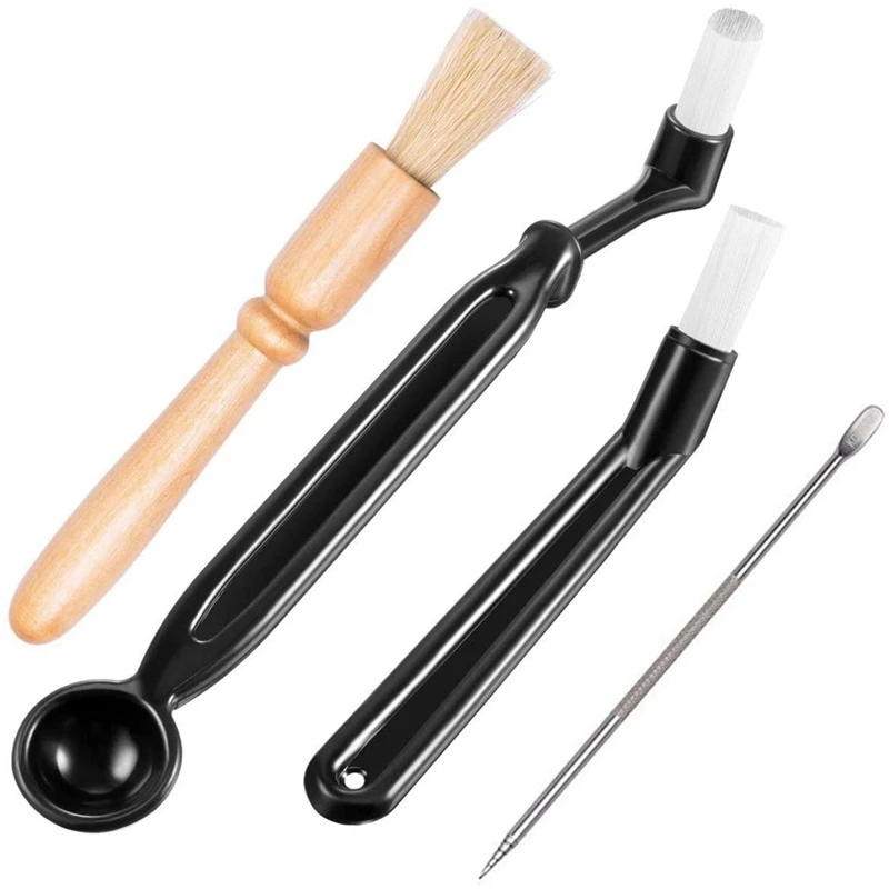 4 Pcs Coffee Machine Cleaning Set Grinder Brush Group Head | Дом и сад
